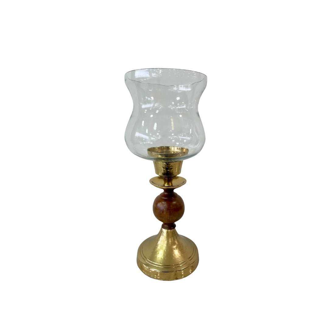 Candelabro Bricero Madera Dorado