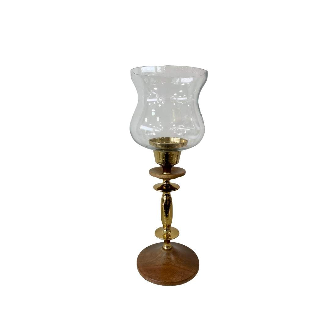 Candelabro Bricero Madera Dorado