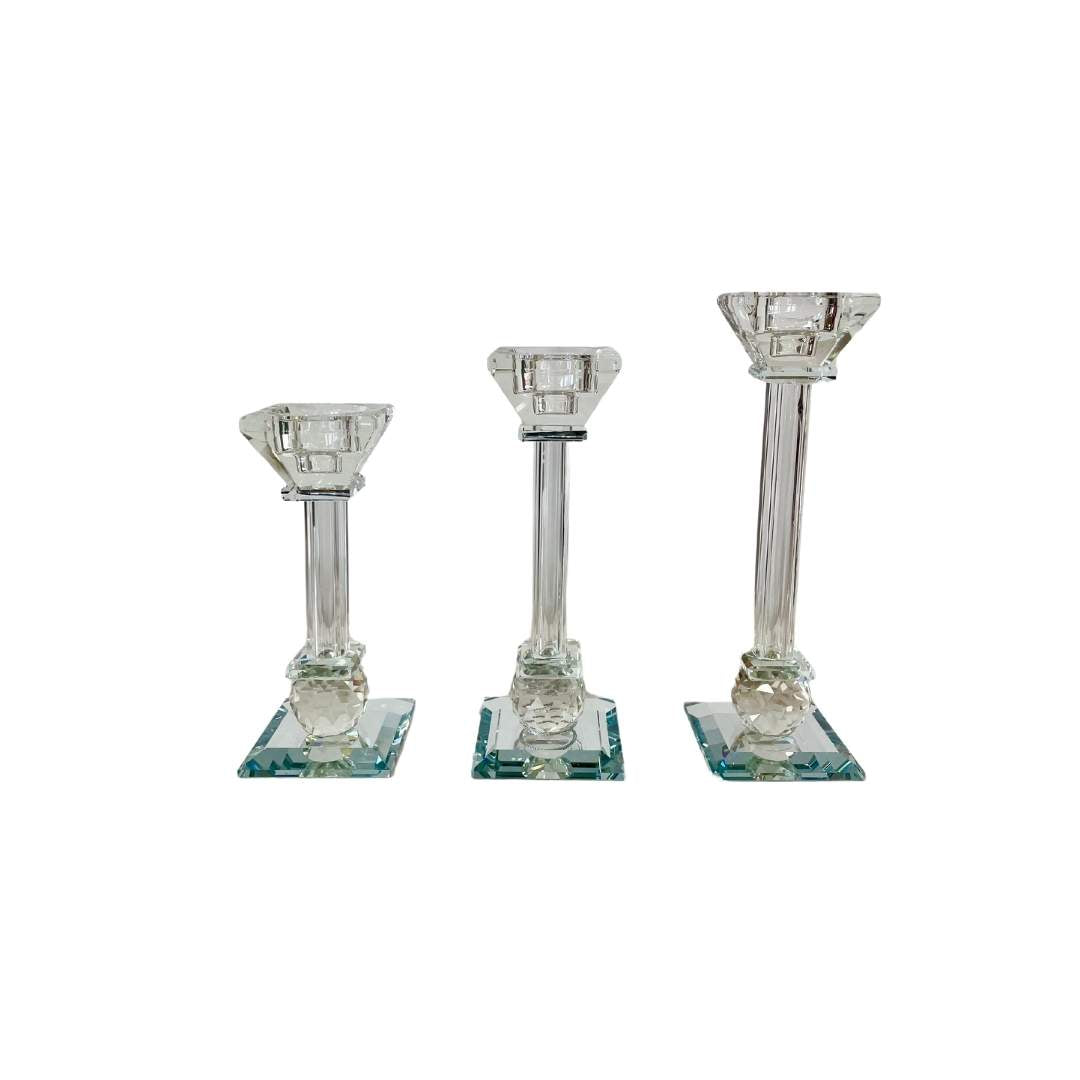 Candelabro Base Esfera Transparente