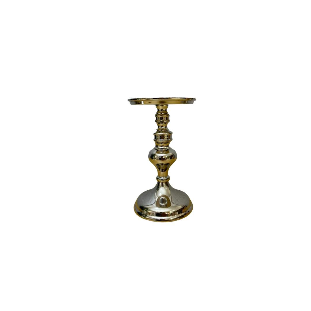 Candelabro Liso Plateado