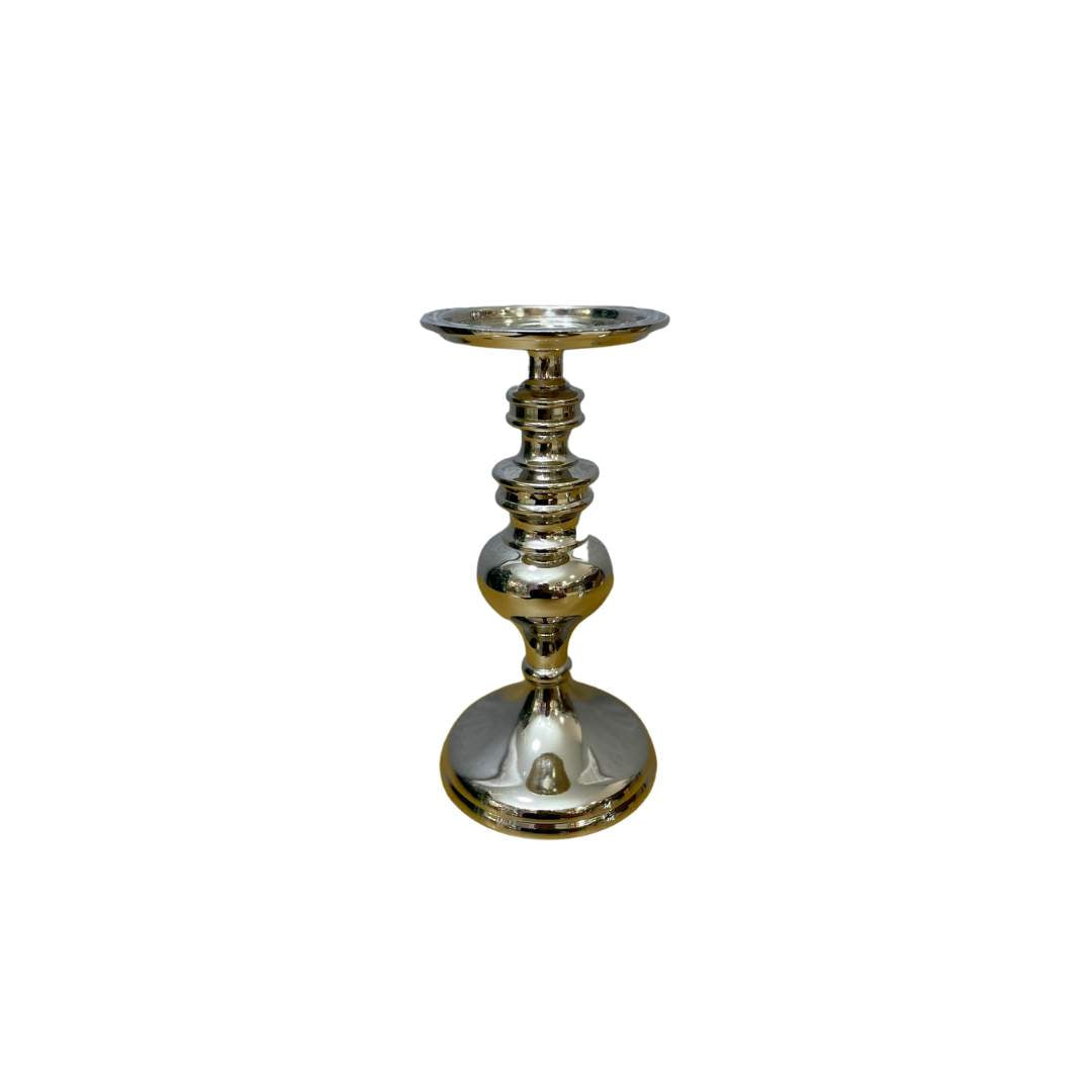 Candelabro Liso Plateado