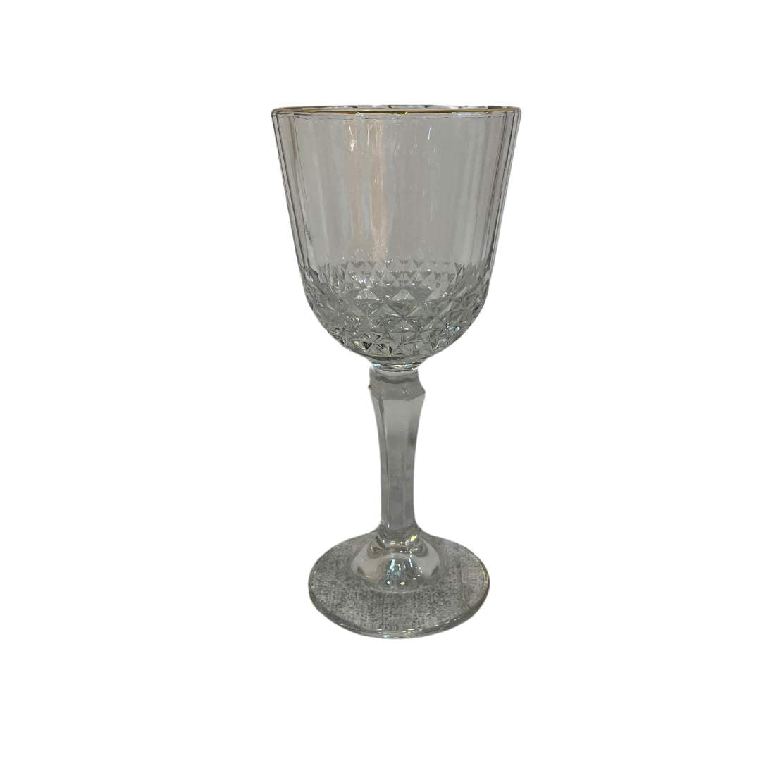 Juego de Vasos y Copas Diamante Transparente