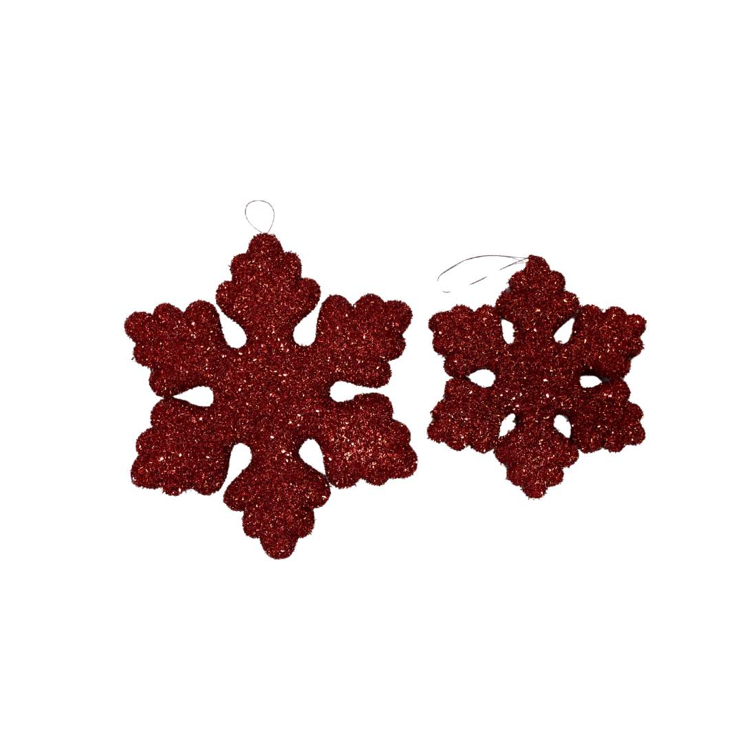 Snowflake Lurex Rojo