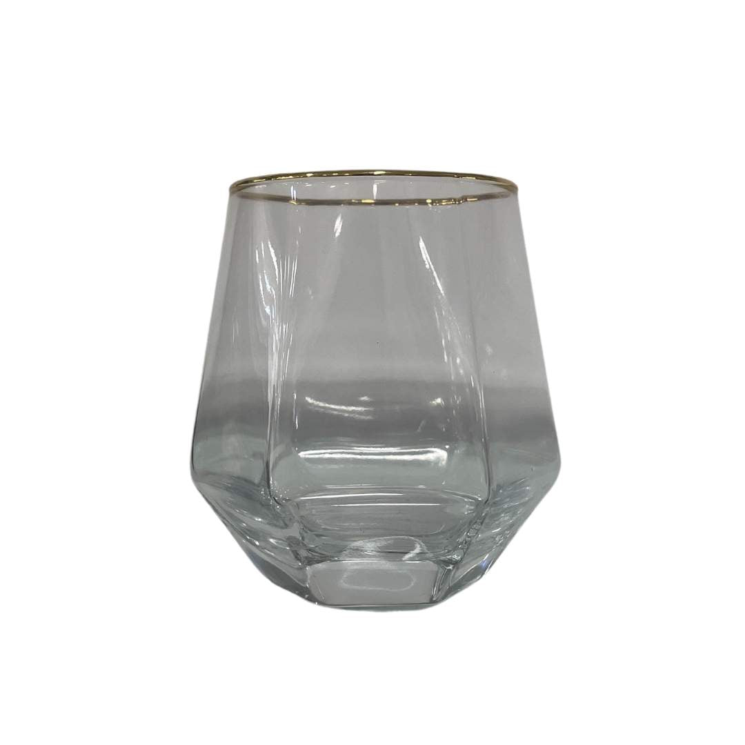 Vaso Hexagonal Transparente